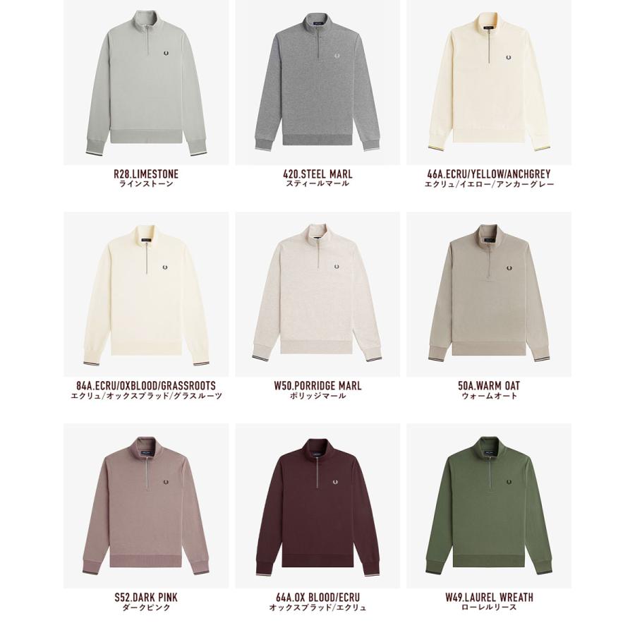 FRED PERRY（フレッドペリー） ハーフジップ スウェットシャツ M3574
