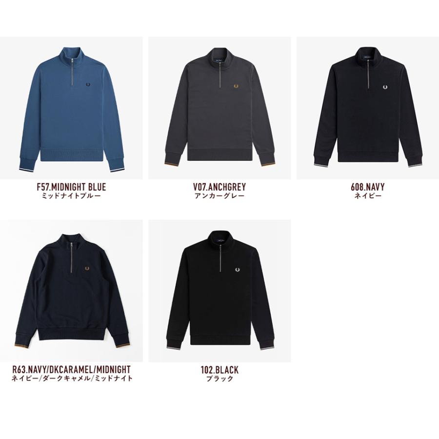 FRED PERRY　新品 Fred Perry M3574 Half Zip Sweatshirt Z46 Ecru – Vault Menswear