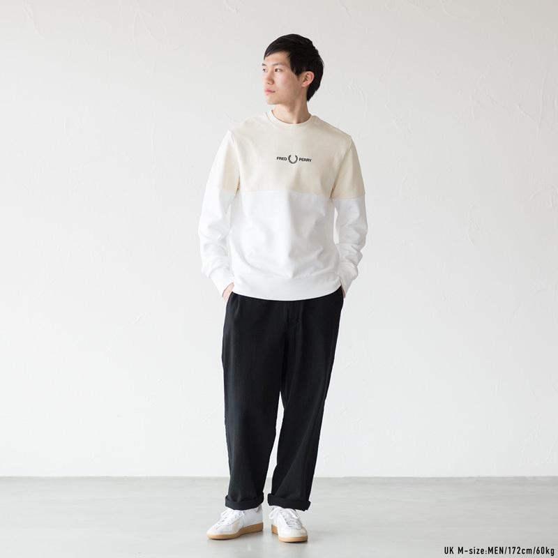 FRED PERRY（フレッドペリー） カラーブロック スウェットシャツ M3576