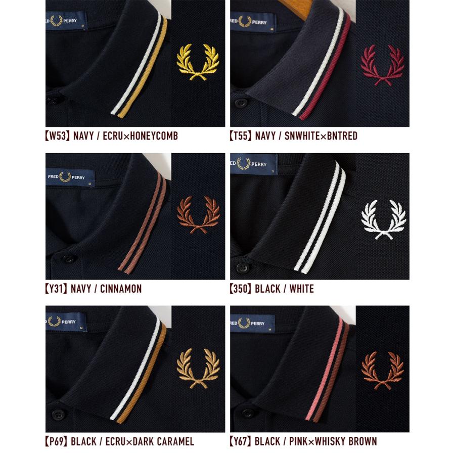 未使用に近い‼️フレッドペリーポロシャツ　M3600 ブラック×ホワイト　Mサイズ FRED PERRY（フレッドペリー） ポロシャツ M3600 ティップラインポロ