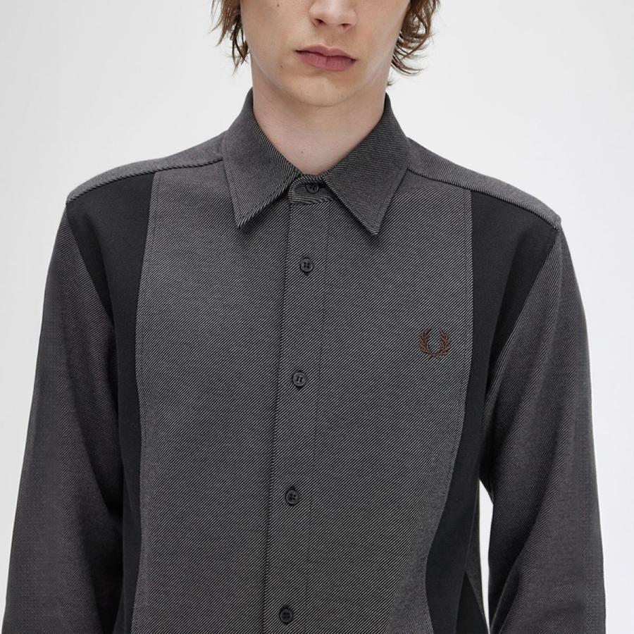 FRED PERRY（フレッドペリー） パネルド ツイル シャツ FRED PERRY