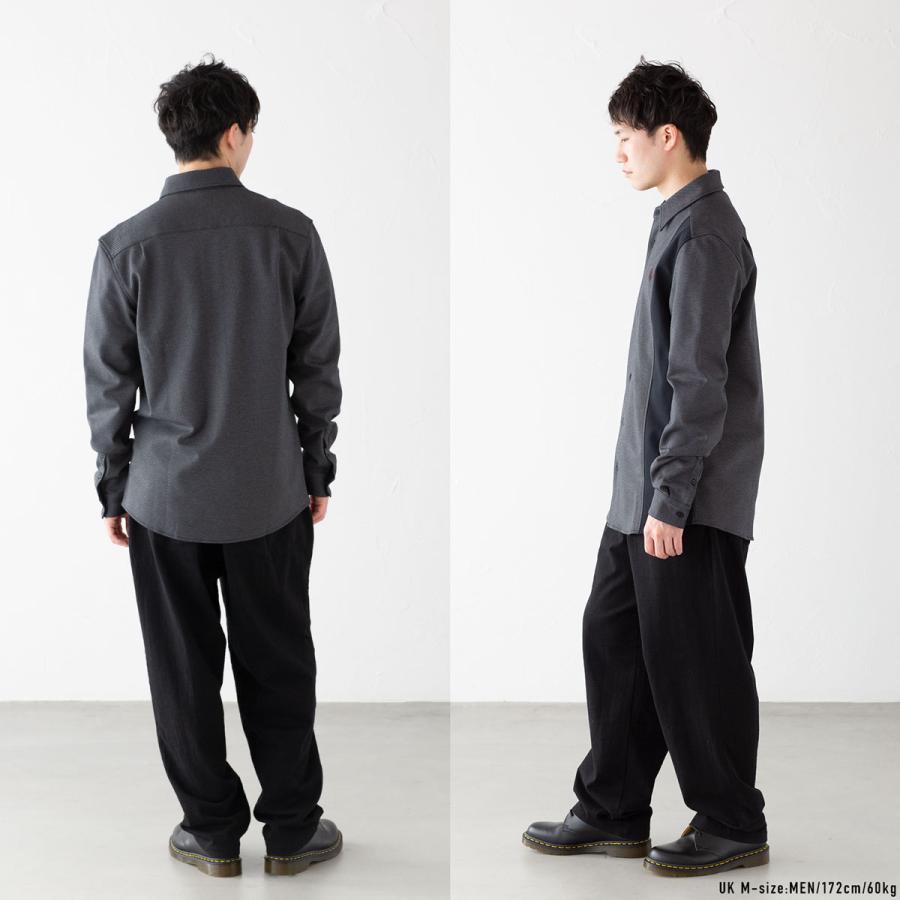 FRED PERRY フレッドペリー パネルド ツイル シャツ M6649