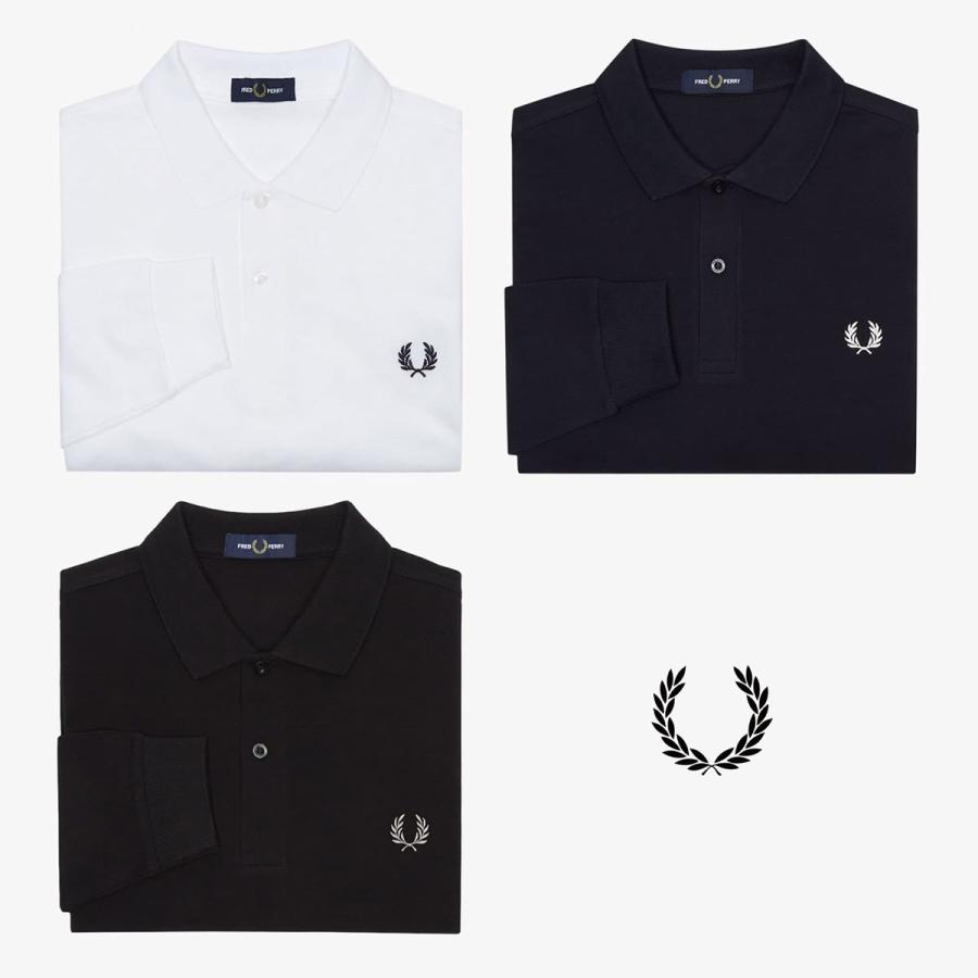 フレッドペリー 長袖 ポロシャツ FRED PERRY M6006 メンズ ロングスリーブ ポロ｜cocochiya｜02