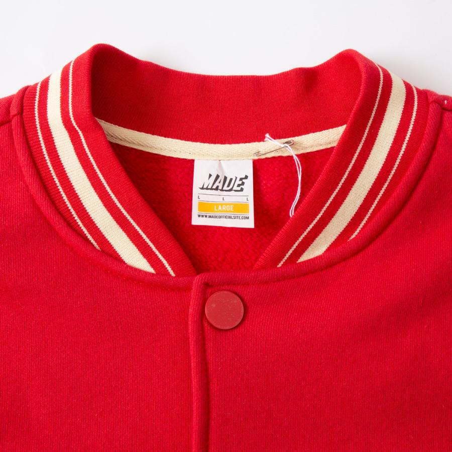   JEANS レターマンジャケット　スタジャン　Mサイズ　美品 メイド ブランクス レターマン ジャケット スウェット ヘビーオンス