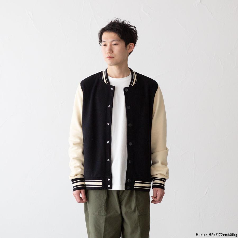 メイド ブランクス レターマン ジャケット スウェット ヘビーオンス