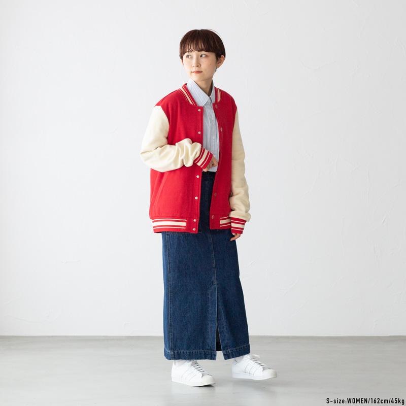 20%OFF】メイドブランクス レターマン ジャケット スウェット ヘビー