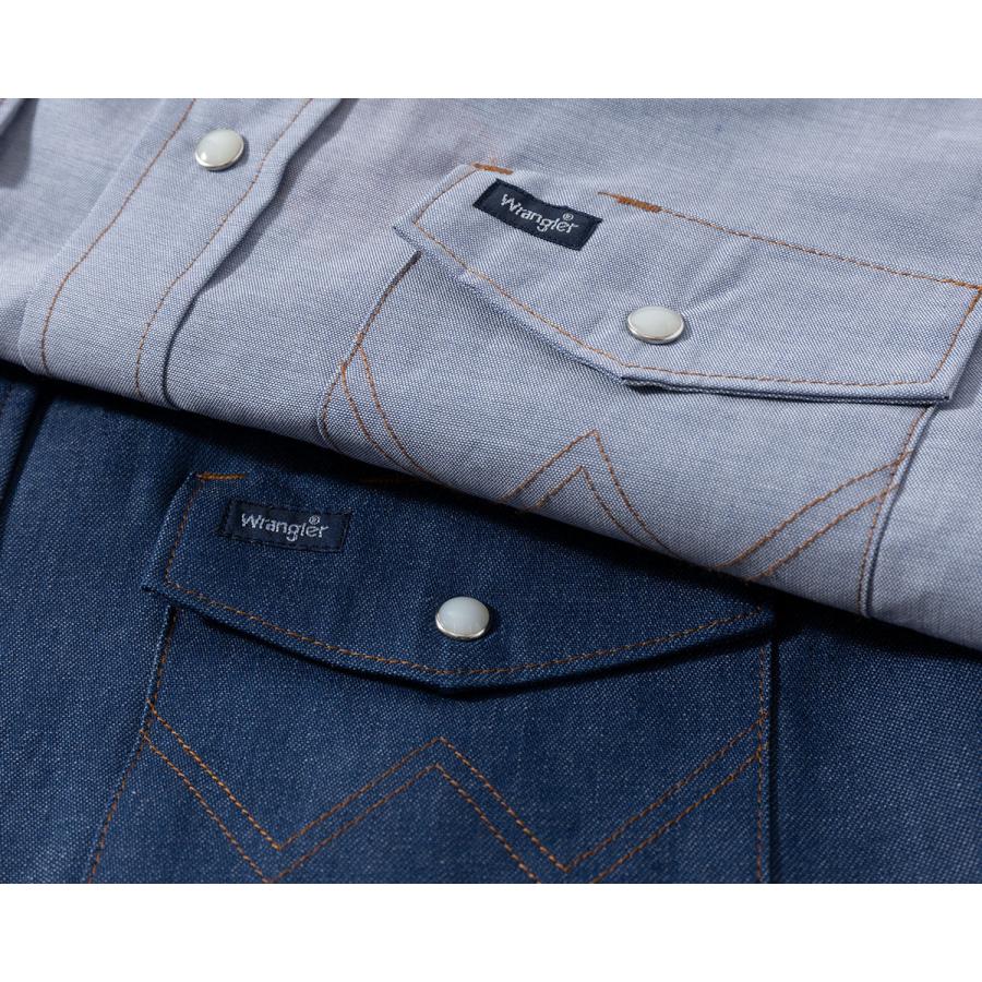 Wrangler（ラングラー） アメリカ直輸入 未洗いデニム T/Cシャンブレー