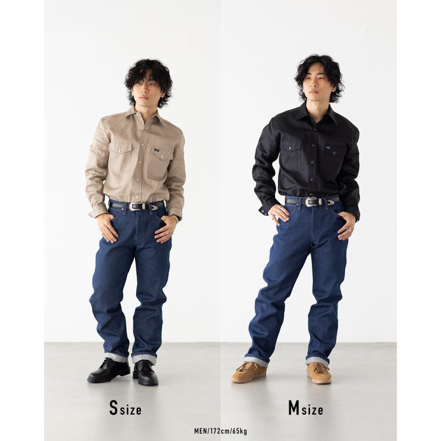 アメリカ直輸入 Wrangler ラングラー ツイル シャツ 無地 ウエスタン