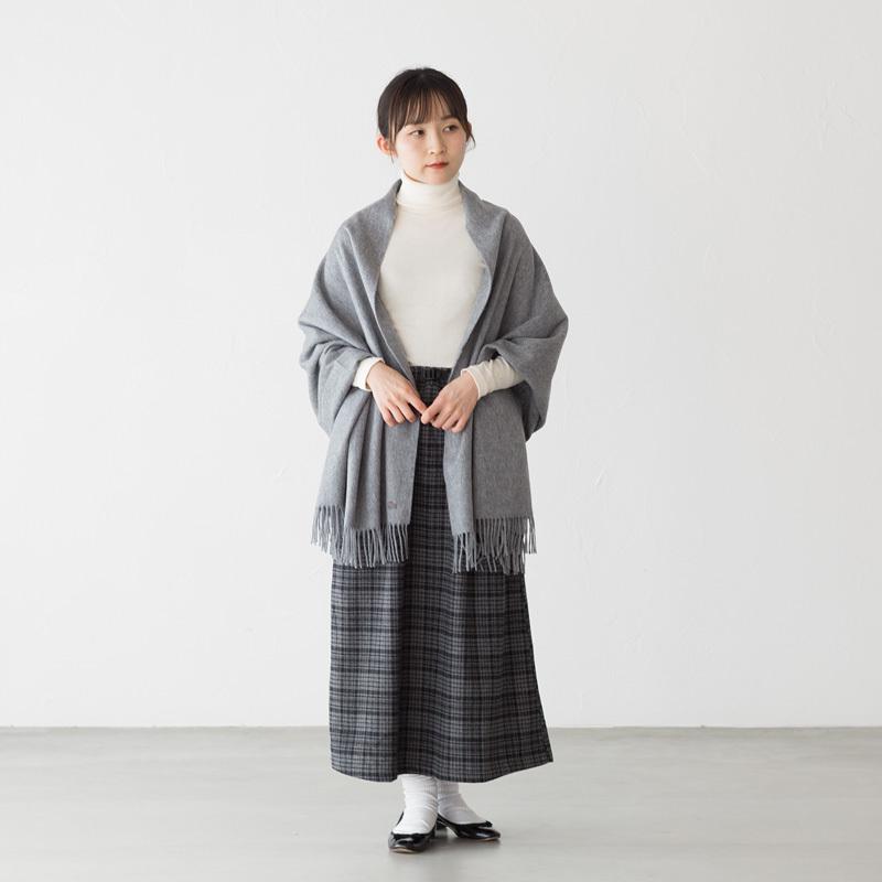 LACOSTE（ラコステ） フリンジ ウール 大判 ストール MSW2161
