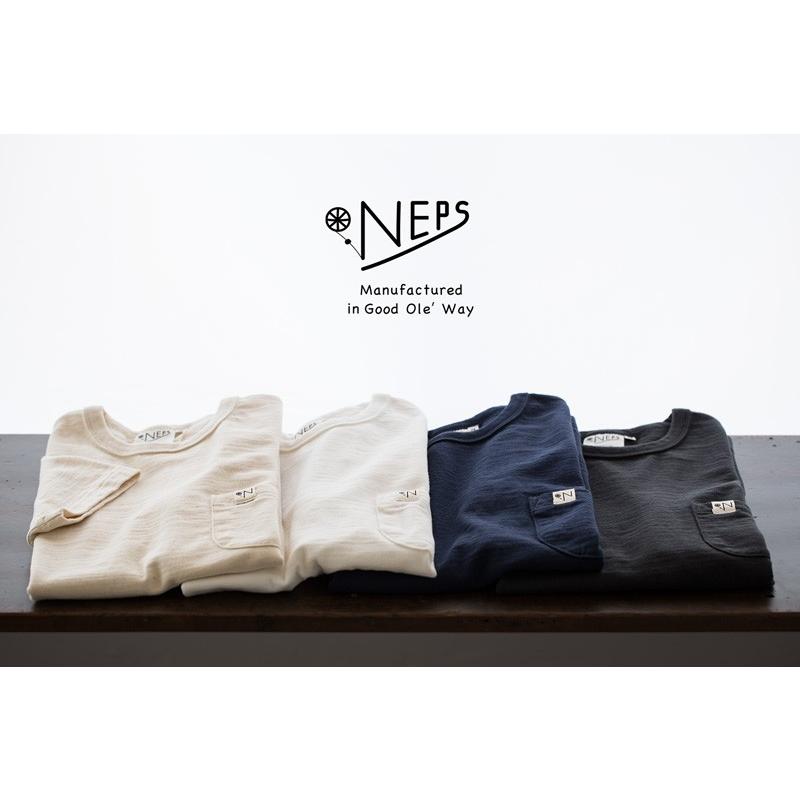 NEPS ネップス 吊り編み 度詰め天竺 ポケット Tシャツ N1101 日本製