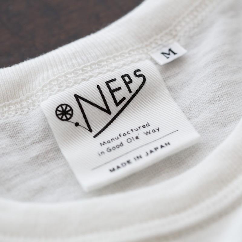 NEPS ネップス 吊り編み 度詰め天竺 ポケット Tシャツ N1101 日本製