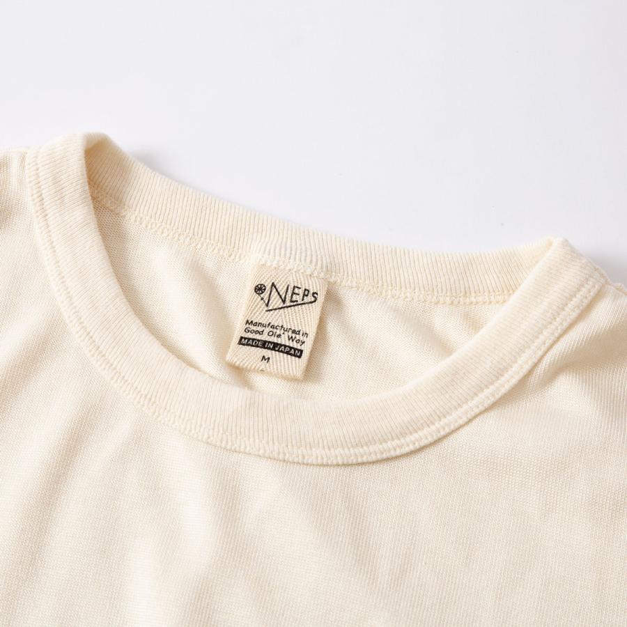 NEPS シルク 吊り編み 半袖 Tシャツ N1133 SILK LOOPWHEEL TEE