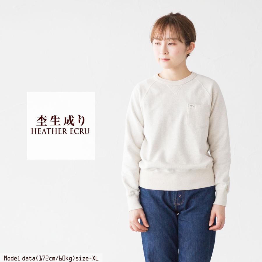 NEPS ネップス 吊り編み ポケット付 クルーネック スウェット シャツ