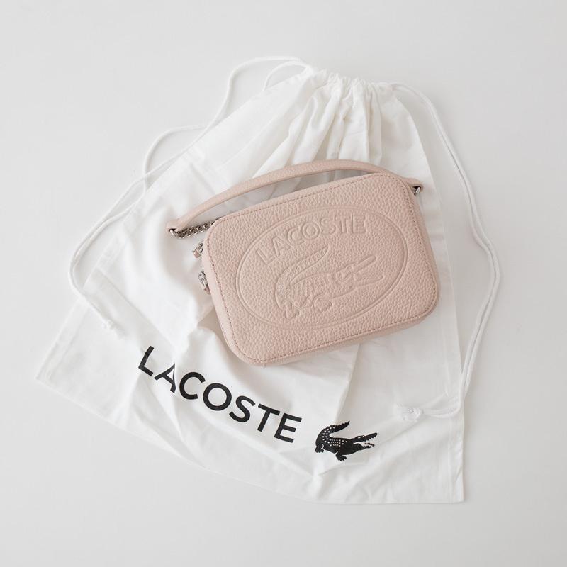 【新品未使用】ラコステ　ボックスショルダーバッグ セール】 CROCO CREW ボックスショルダーバッグ （ショルダーバッグ