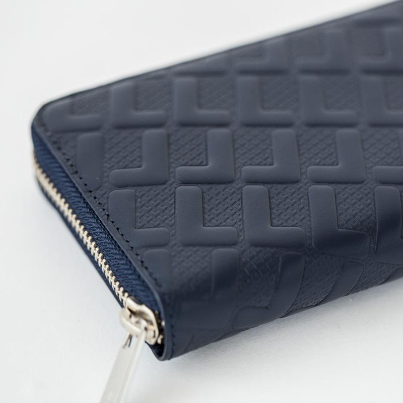 ココチヤ Le Monogramme 長財布 ネイビー ラコステ Le Monogramme ロング ジップ ウォレット NH0120K 長