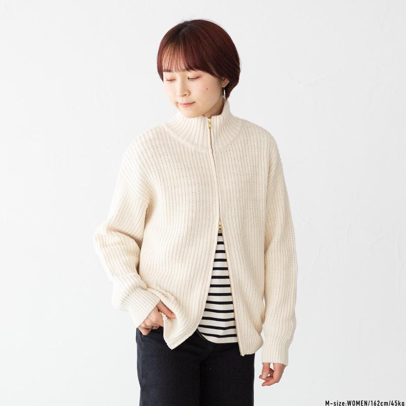 Oldderby Knitwear オールドダービー ニットウェア HC リブ フルジップ