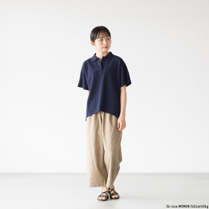 LACOSTE ブラック ポロシャツ　ラコステ ラコステ LACOSTE スキッパーネック裾リブポロシャツ （ブラック
