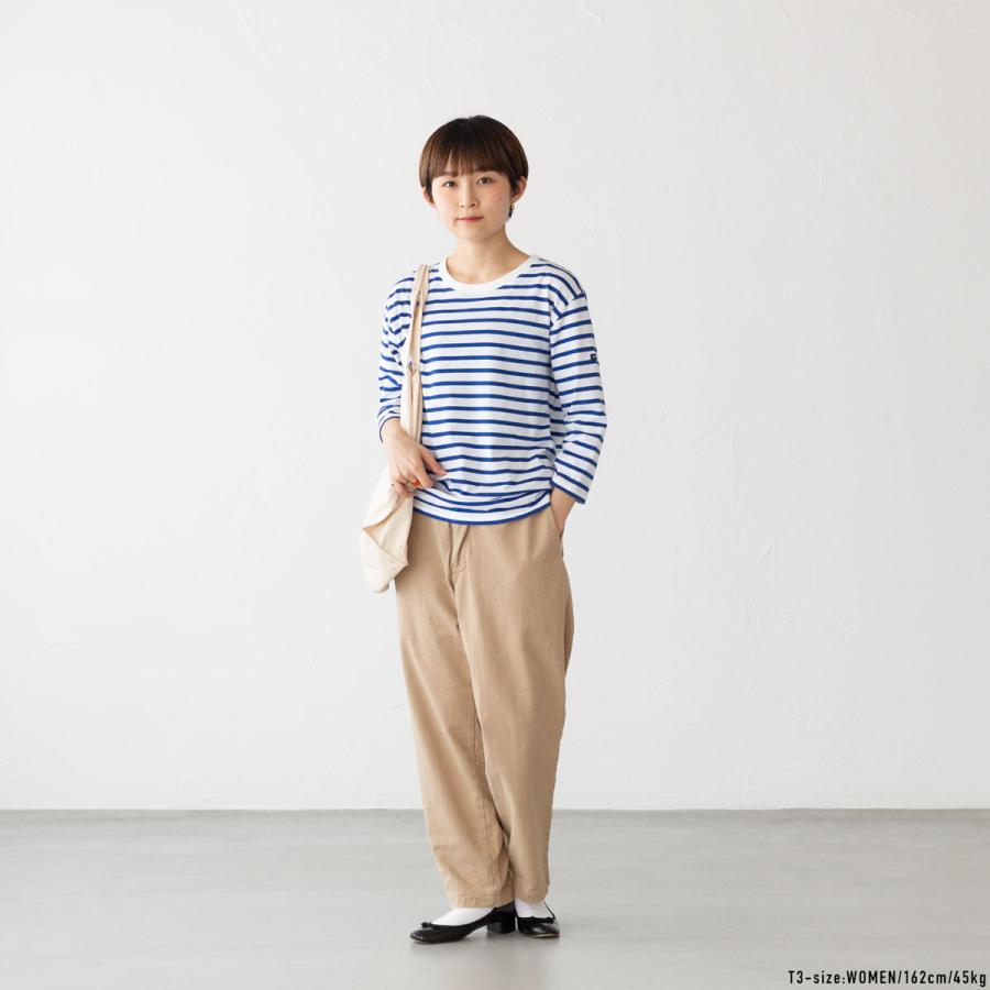 日本正規品 セントジェームス クルーネック 七分袖 ボーダーTシャツ