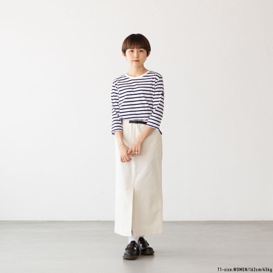 日本正規品 セントジェームス クルーネック 七分袖 ボーダーTシャツ