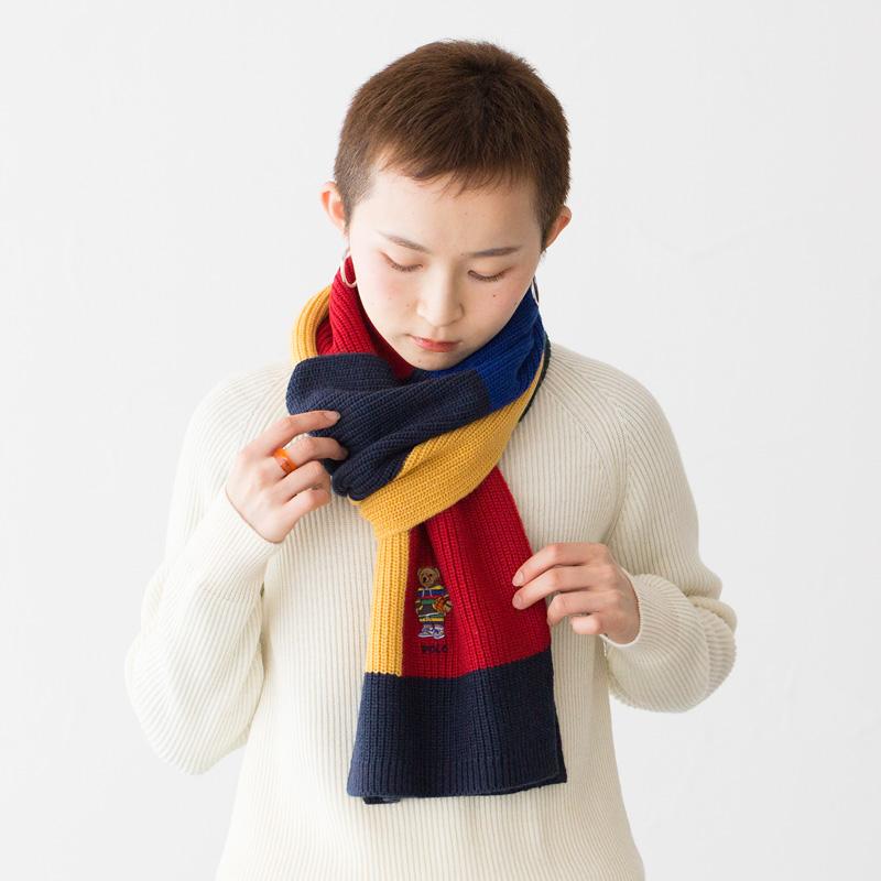 POLO RALPH LAUREN ポロベア バスケットボール マフラー POLO RALPH LAUREN ポロベア バスケットボール マフラー