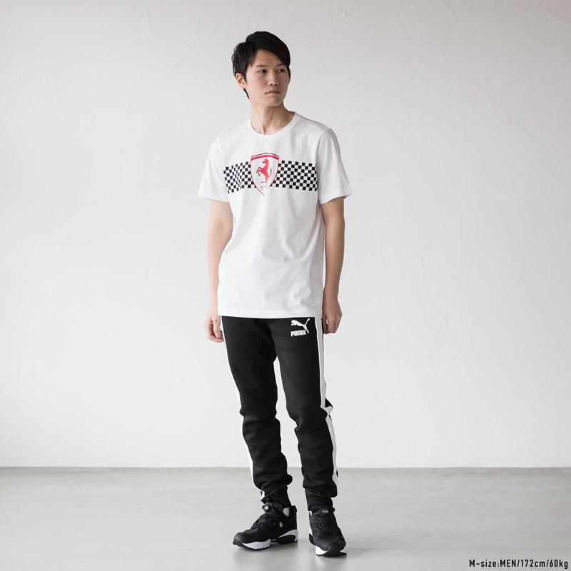★ プーマ Tシャツ ★ 30%OFF プーマ フェラーリ チェッカーフラッグ ロゴ Tシャツ 599848