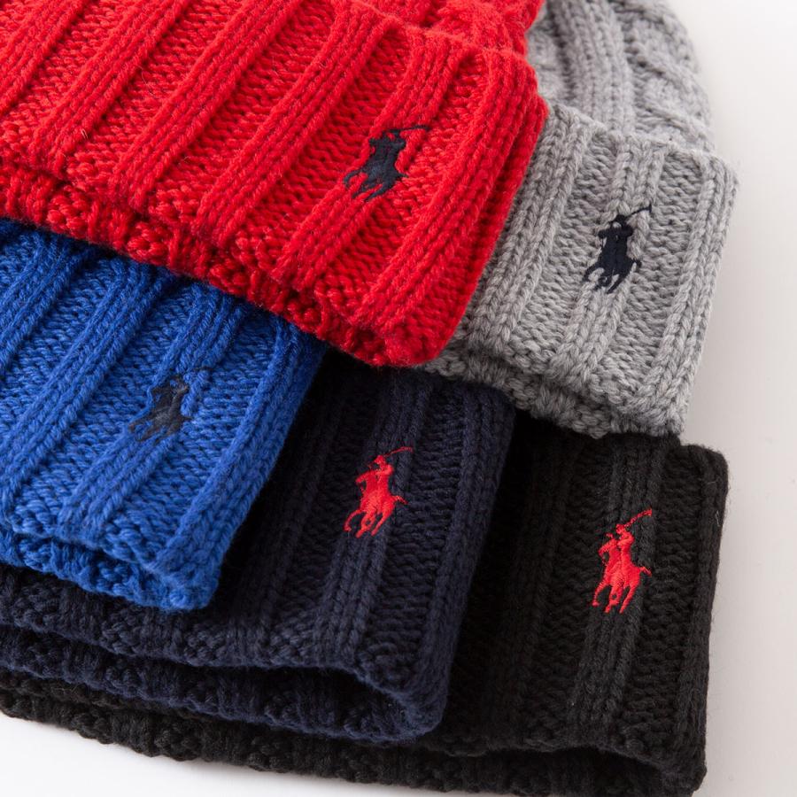 POLO RALPH LAUREN ポロ ラルフローレン ケーブル編み ニット帽 POLO RALPH LAUREN ポロ ラルフローレン ケーブル編み ニット帽
