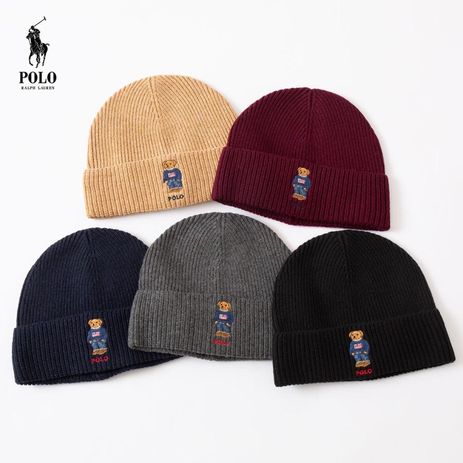 POLO RALPH LAUREN ポロベア ニット帽 RalphLauren ソリッド POLO RALPH LAUREN ポロベア ニット帽 RalphLauren ソリッド