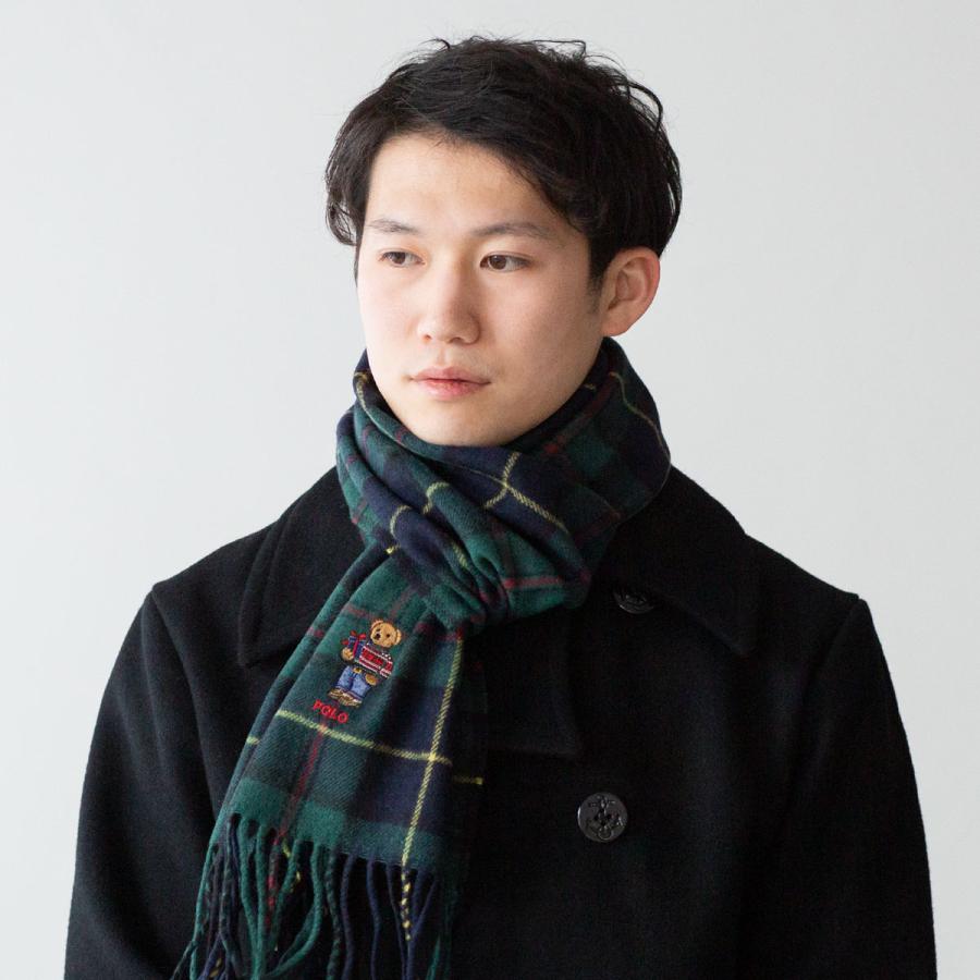 POLO RALPH LAUREN ポロベア チェック マフラー RalphLauren POLO RALPH LAUREN ポロベア チェック マフラー RalphLauren