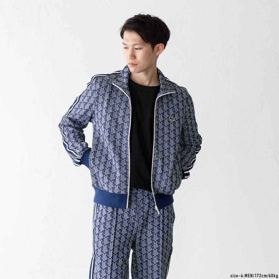 LACOSTE ラコステ モノグラム ジャカード トラックジャケット LACOSTE ラコステ モノグラム ジャカード トラックジャケット