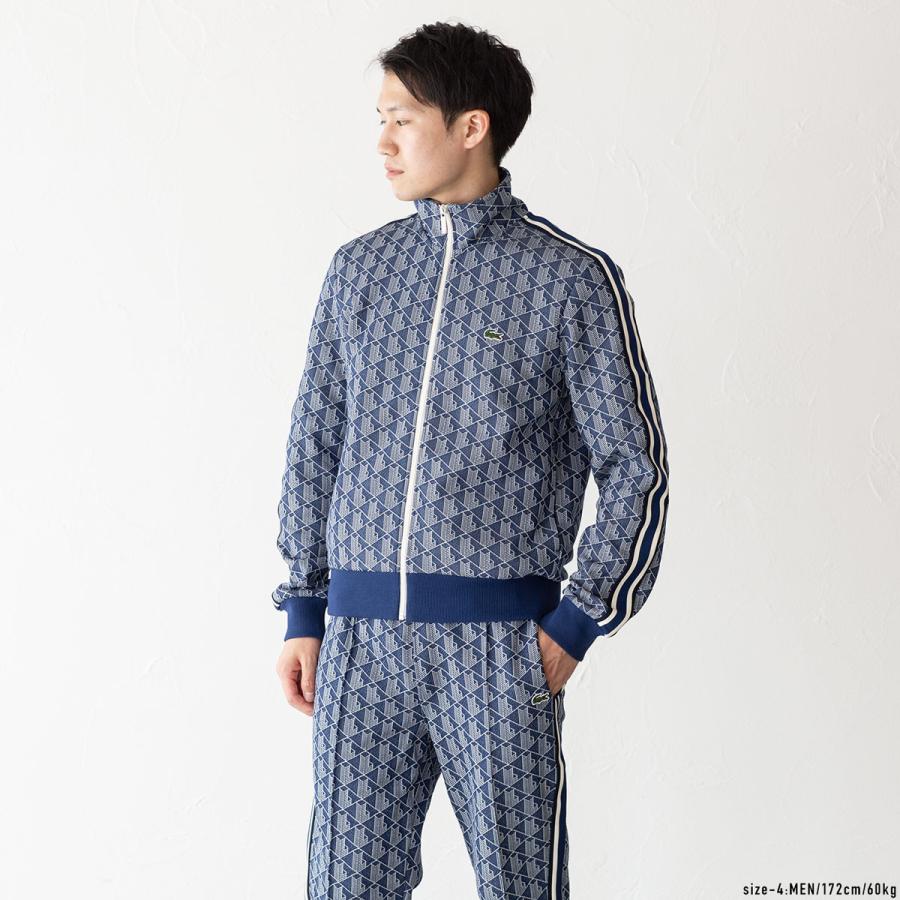 LACOSTE ラコステ モノグラム ジャカード トラックジャケット LACOSTE ラコステ モノグラム ジャカード トラックジャケット