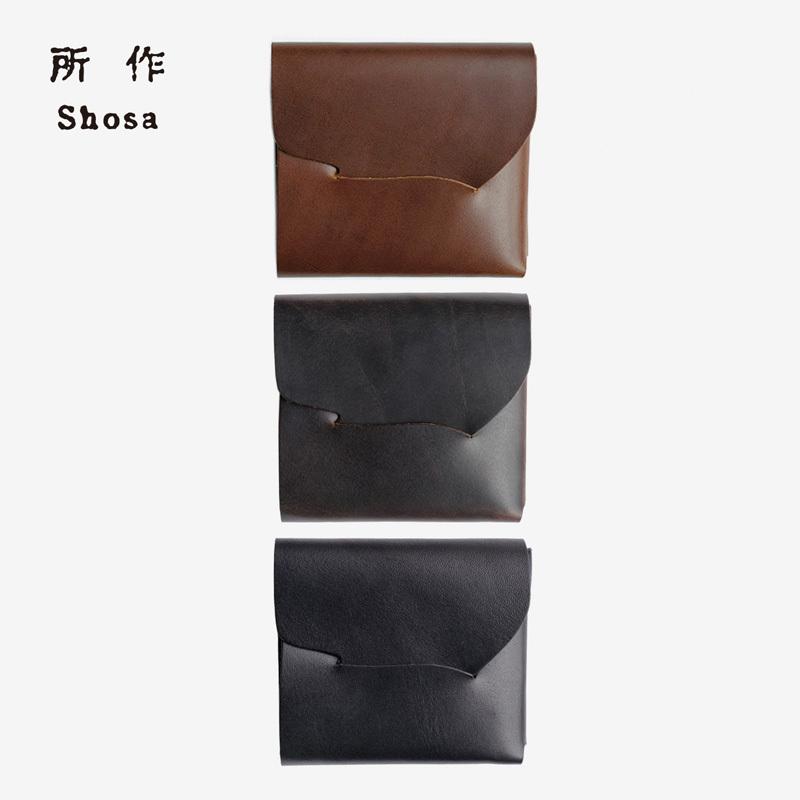 所作 財布 cp ウォレット 3.5 shosa 日本製 本革 三つ折り財布 左利き 