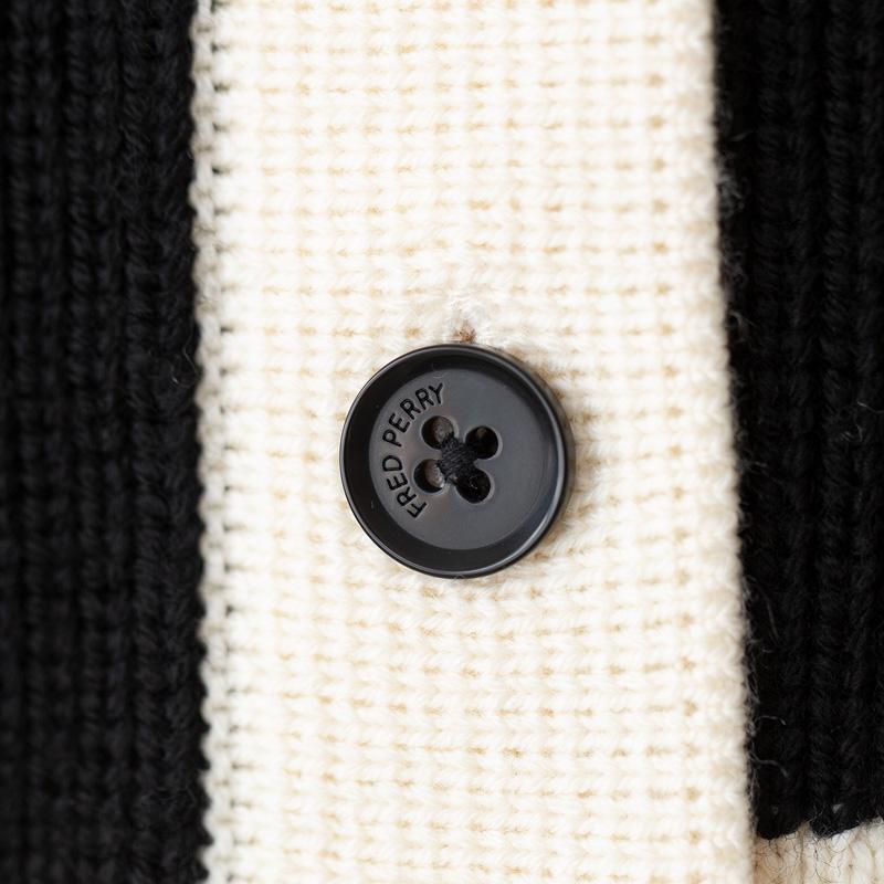 FRED PERRY（フレッドペリー） ボタン スルー カーディガン K6123