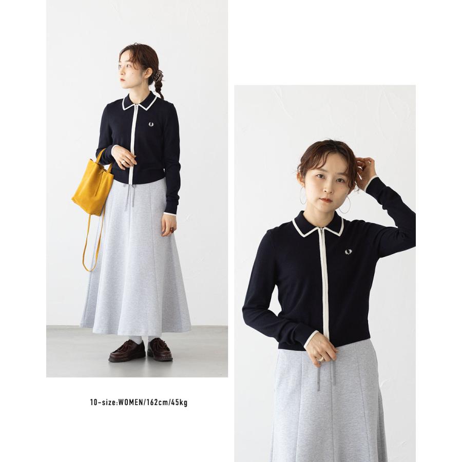 FRED PERRY（フレッドペリー） ジップ スルー ニット シャツ FRED