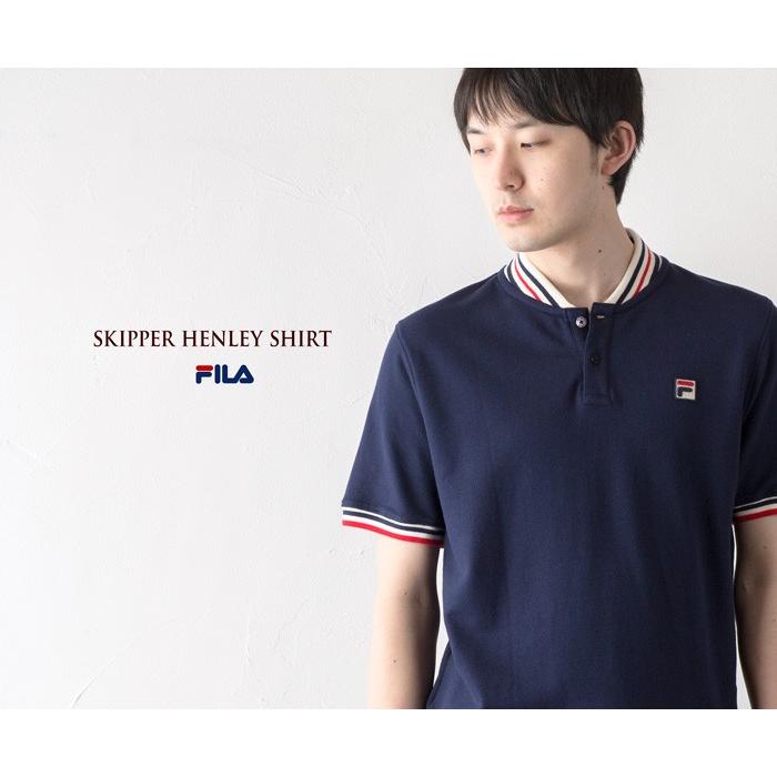 フィラ US企画 スキッパー ヘンリー ポロ FILA SKIPPER HENLEY SHIRT
