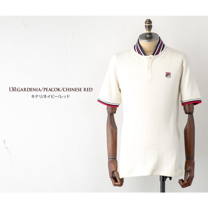 希少1980前後FILA WHITE LINE BORG ポロシャツ イタリア製 フィラ US企画 スキッパー ヘンリー ポロ FILA SKIPPER HENLEY SHIRT