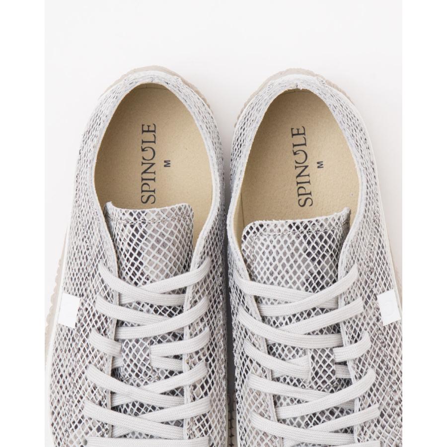 スピングル SP-104R スネーク柄 スニーカー 61.ホワイト SPINGLE