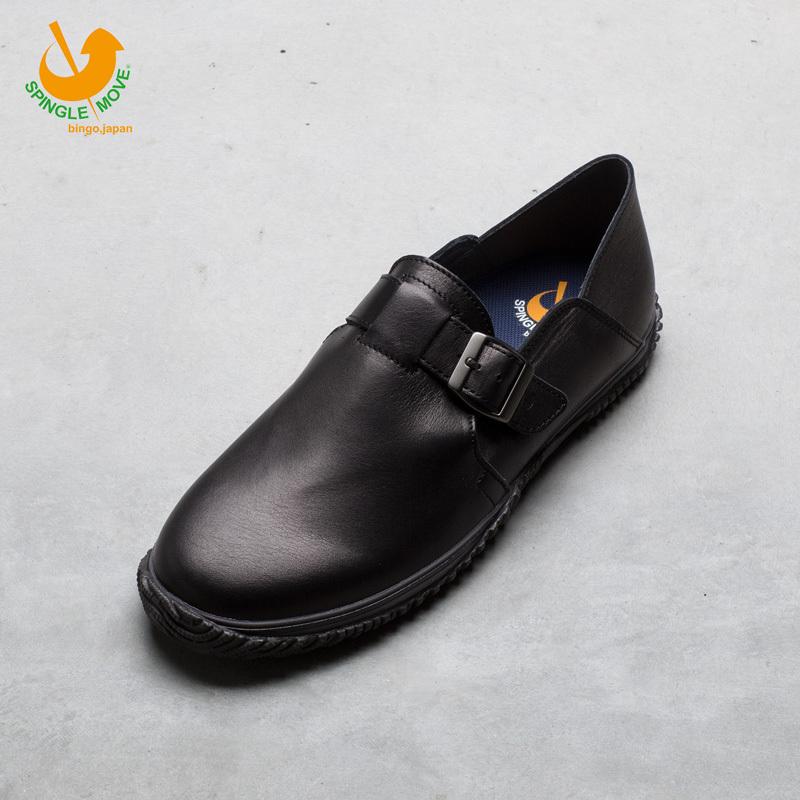 スピングルムーブ 2WAY スリッポン SPM-727 05.ブラック カウレザー