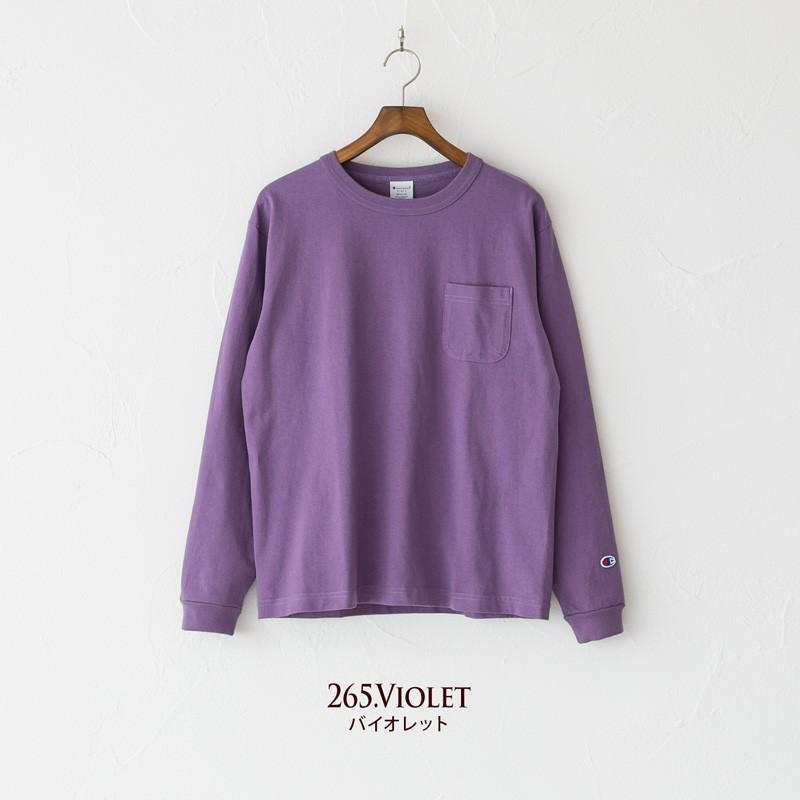 Champion（チャンピオン） T1011 ポケット付き ロングスリーブ Tシャツ