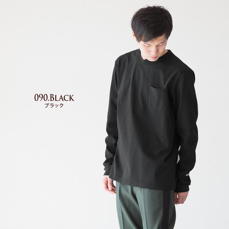 Champion（チャンピオン） T1011 ポケット付き ロングスリーブ Tシャツ