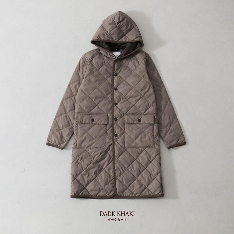TAION タイオン パイピングフード ロングダウンコート CITY LINE TAION タイオン パイピングフード ロングダウンコート CITY LINE