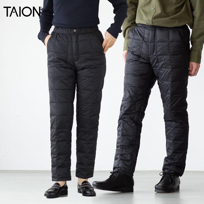 TAION（タイオン） ベーシック テーパード ダウンパンツ TAION-131TD