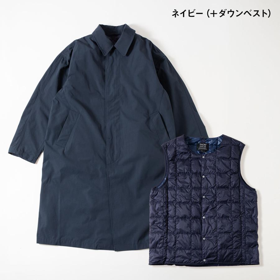 TAION タイオン CR バルカラーコート +ダウンベスト セット TAION タイオン CR バルカラーコート +ダウンベスト セット