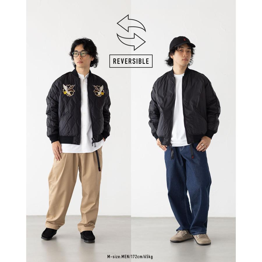 TAION（タイオン） リバーシブル スカジャン ダウン ジャケット