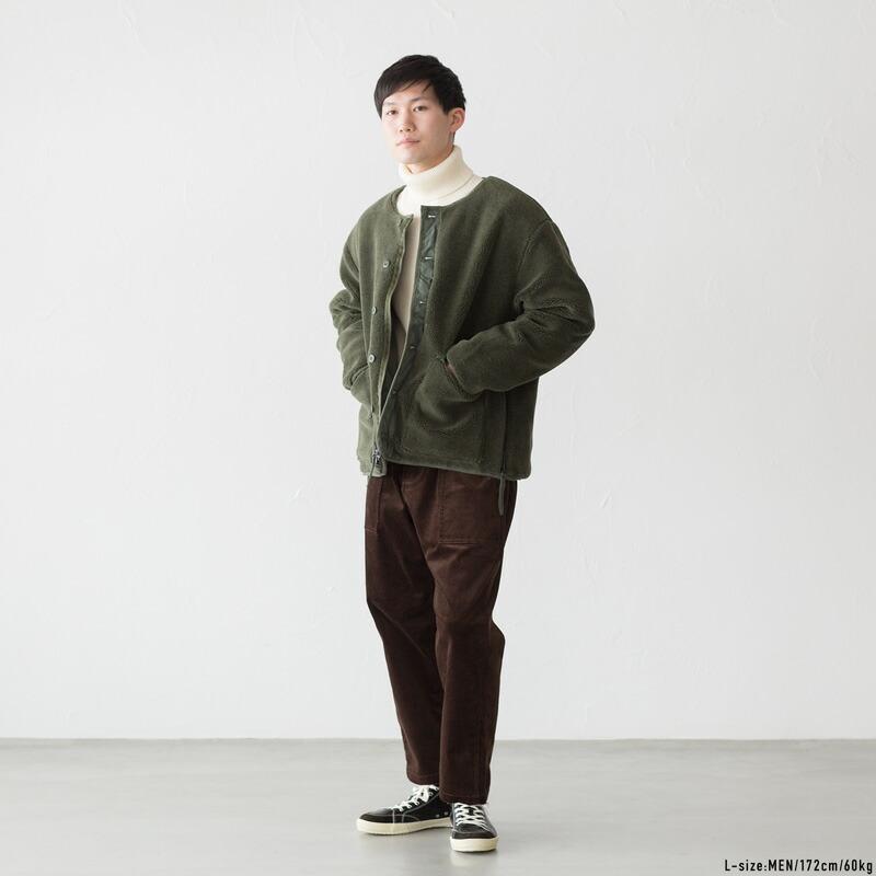 TAION タイオン ミリタリー リバーシブル クルーネック ダウン