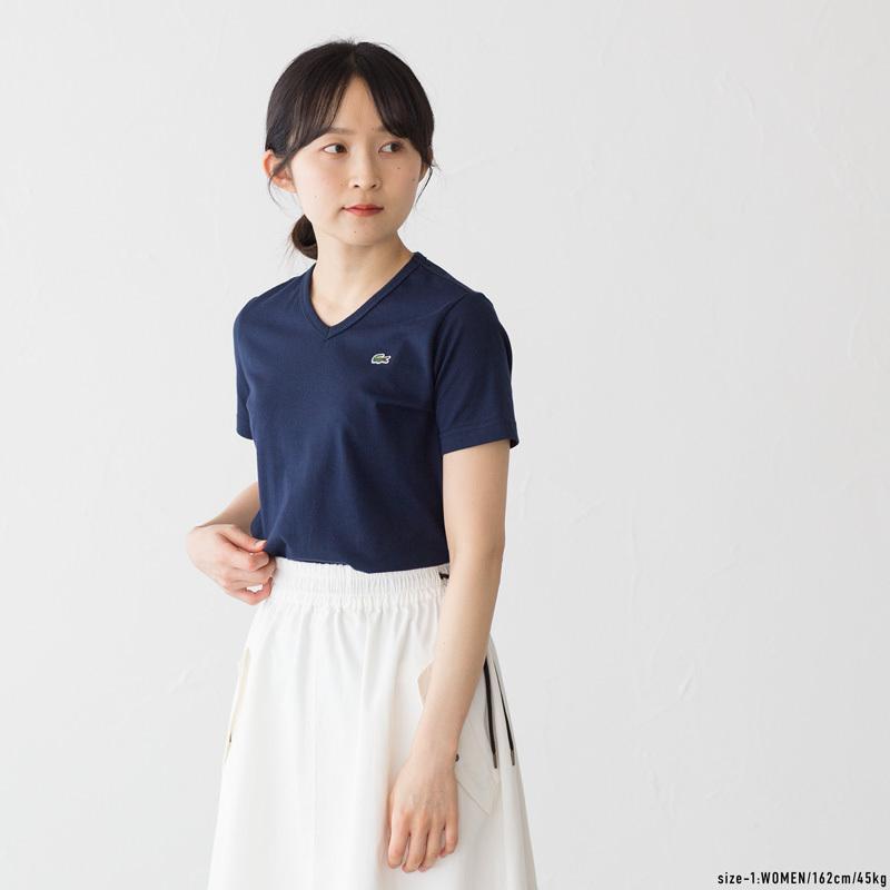 LACOSTE（ラコステ） 製造中止・日本製 半袖 Vネック Tシャツ TH632E