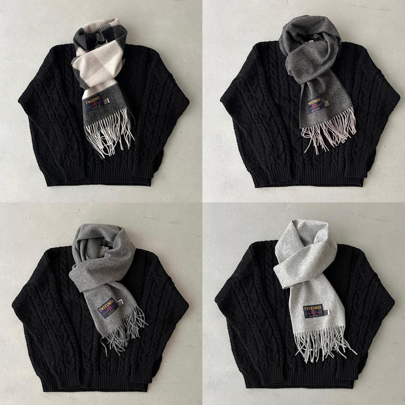 TWEED MILL（ツイードミル） ラムズ ウール マフラー 英国製 TWEEDMILL