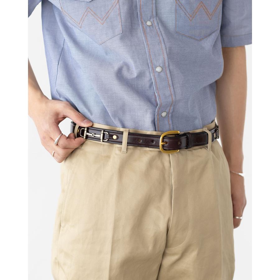 TORY leather トリーレザー　スナッフルビットベルト　w32 TORY LEATHER（トリーレザー） 1インチ ベルト ウィズ スナッフル