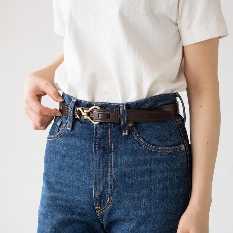 TORY LEATHER トリーレザー ミニ フックバックル ベルト 細め 1 TORY LEATHER トリーレザー ミニ フックバックル ベルト 細め 1