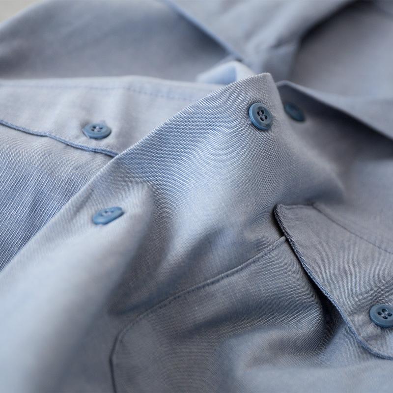 着丈リメイク US.NAVY シャンブレーシャツ '90s デッドストック