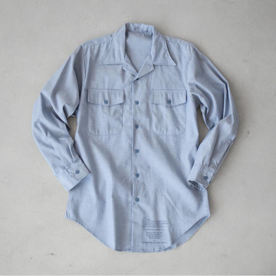 アメリカ軍 US.NAVY シャンブレーシャツ '90s デッドストック M アメリカ軍 US.NAVY シャンブレーシャツ '90s デッドストック M